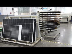 300w zonne-afkoppelbare zak zwart draagbare waterdichte zonne-rugzak