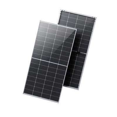 410 Watt IP68 Bifaciale zonnepanelen Kristallijn met zwart frame Monokristallijn HJT