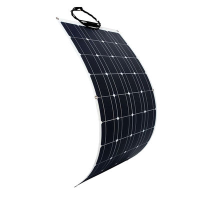 Lichte en gemakkelijk te installeren 100w 12v semi-flexibel zonnepaneel voor auto boten